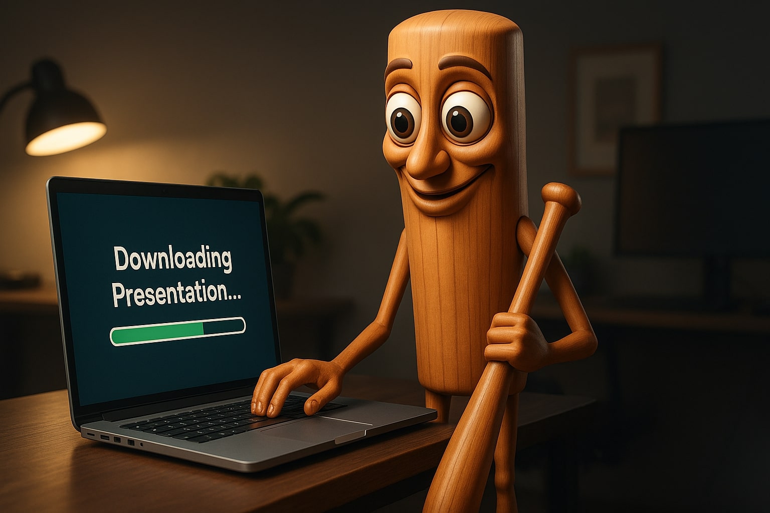 Slide presentation downloader